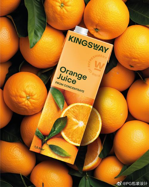 Kingsway果汁饮料包装设计 色彩与品质的视觉交响
